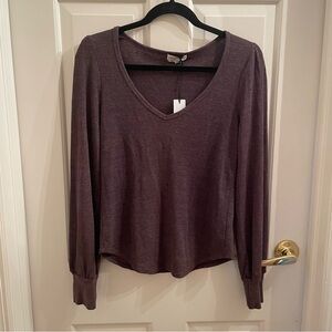 Michael Stars Ida Puff Sleeve Thermal Tee